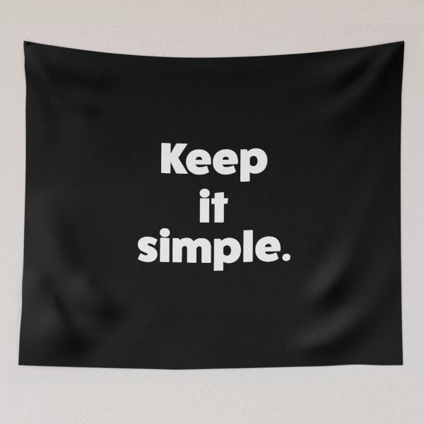 Item preview, Keep It Simple Minimalist Quote – Modern Lifestyle Typography designed and sold by Absyntart.