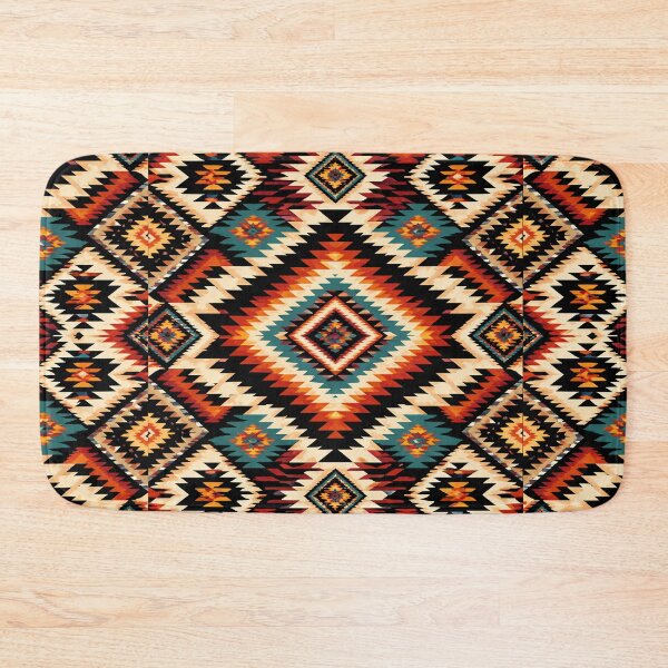 Item preview, Navajo Style Symmetry – Earth Tone Tribal Art designed and sold by Dogandesighn.