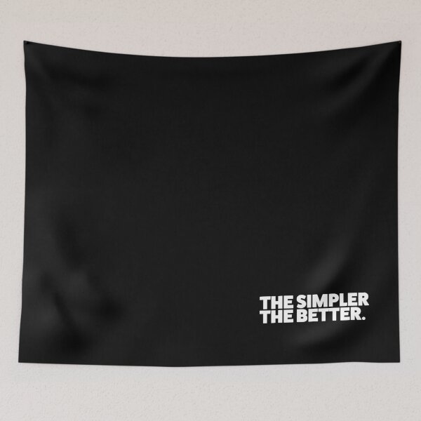 Item preview, The Simpler The Better Quote – Minimalist Modern Typography Art designed and sold by Absyntart.