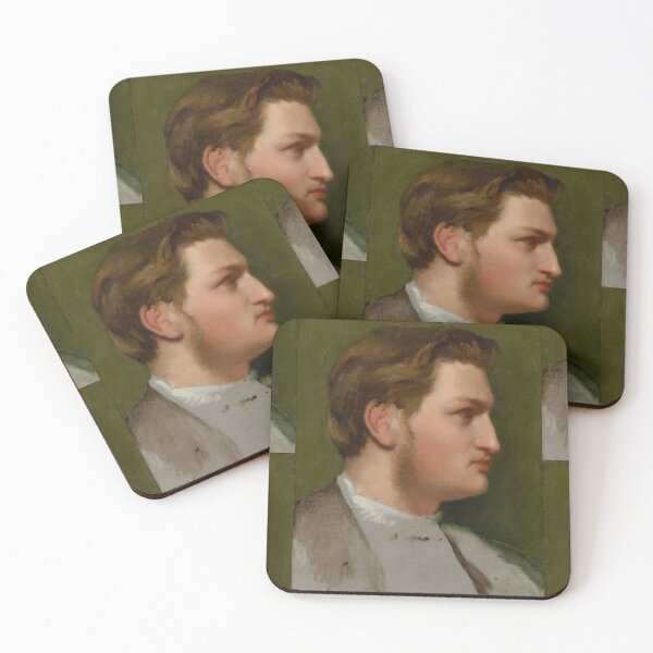 Item preview, Portrait of Paul Valpincon by Edgar Degas: Classic Impressionist Profile Print designed and sold by artofuniverse.