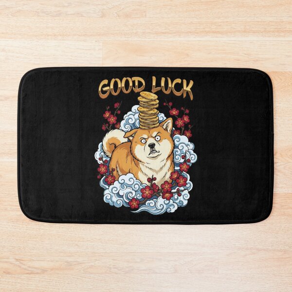 Item preview, Confused Akita Balancing Gold Coins and Plum Blossoms designed and sold by Tong4130.