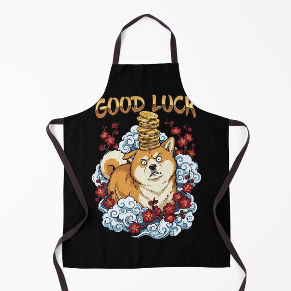 Item preview, Confused Akita Balancing Gold Coins and Plum Blossoms designed and sold by Tong4130.