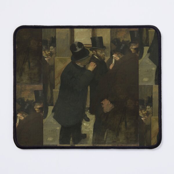 Item preview, Portraits at the Stock Exchange by Edgar Degas: Moody Impressionist Wall Art designed and sold by artofuniverse.