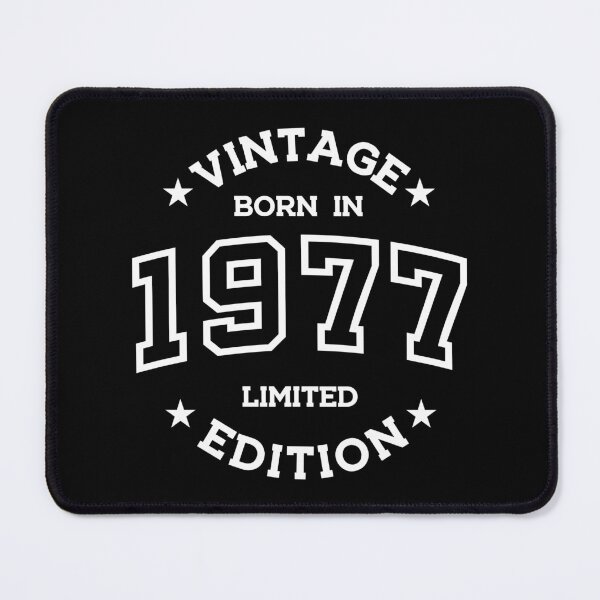 Item preview, Born in 1977 - Retro Style Print White designed and sold by Viktor Milana.