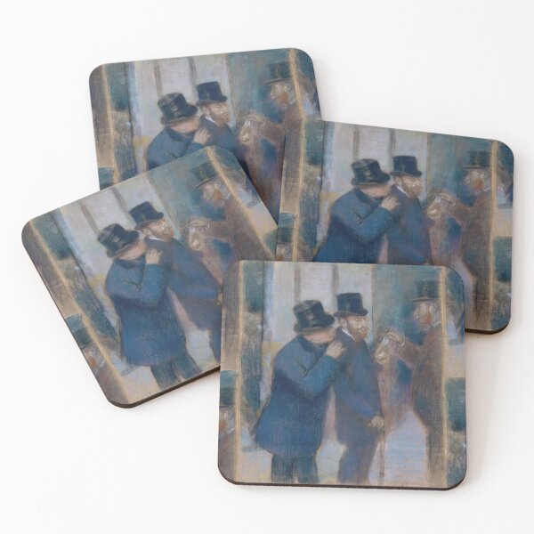 Item preview, Portraits at the Stock Exchange by Edgar Degas: Paris Impressionist Poster designed and sold by artofuniverse.