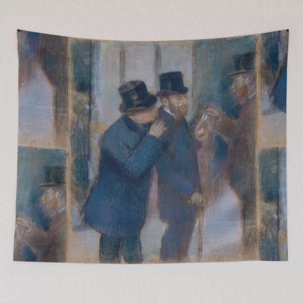 Item preview, Portraits at the Stock Exchange by Edgar Degas: Paris Impressionist Poster designed and sold by artofuniverse.