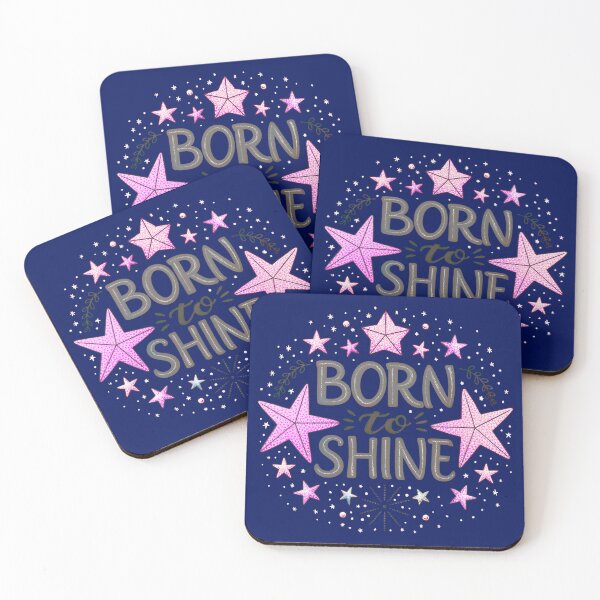 Item preview, Born to Shine Birthday Glitter Star Design – Cute & Sparkly Party Art designed and sold by A1MarketDesigne.
