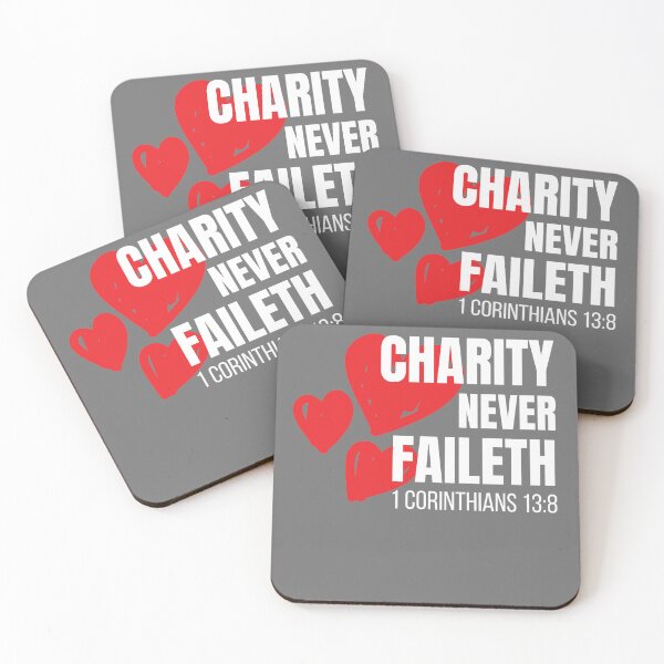 Item preview, Copy of Valentines Day gift Charity Never Faileth – 1 Corinthians 13:8 Christian Hearts designed and sold by DigitalDesignBPM.