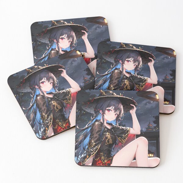Item preview, Chen Prelude Ch’En Arknights Night Witch Lantern Street Elegant Girl designed and sold by Tokyonomad.