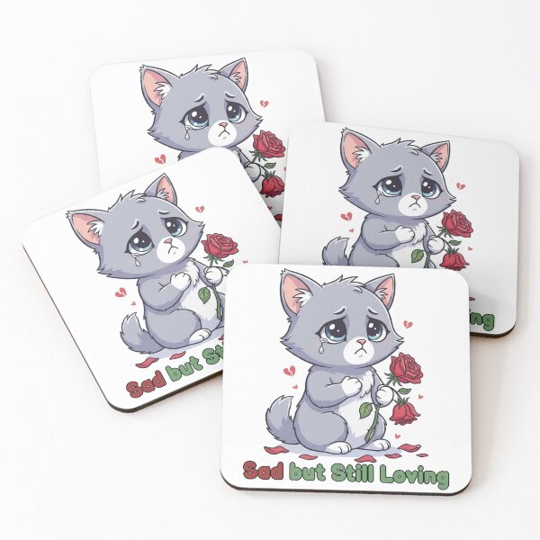 Item preview, Sad but Still Loving Cat - Emotional Valentine Pet designed and sold by ProQ Creative Prints.