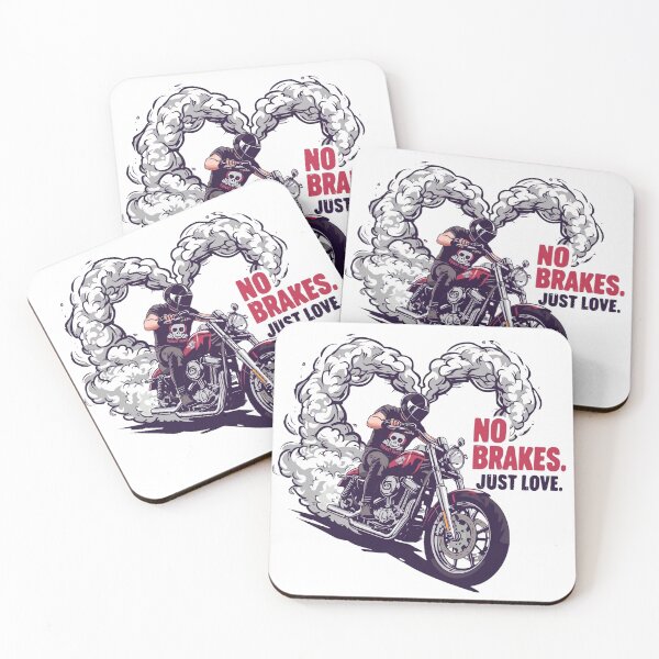 Item preview, No Brakes. Just Love- Motorcycle Valentine Collection designed and sold by TwoWheels-shop.