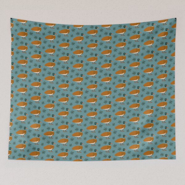 Item preview, Mallards on blue designed and sold by reneesillus.