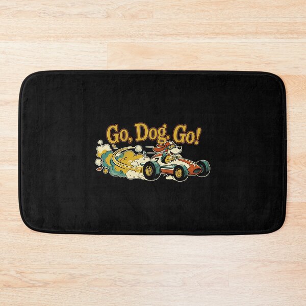 Item preview, Go Dog Go Retro Racing Cartoon designed and sold by Nogameee142x.