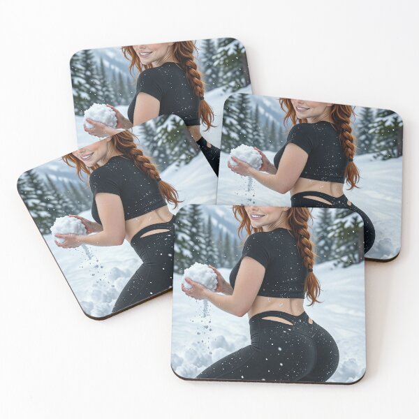 Item preview, Rowan Playing In The Snow In Black Leggings designed and sold by CathryneDelamort.