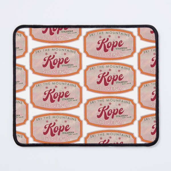 Item preview, Kope, Slovenia, Štajerska , Ski, textured skiing badge designed and sold by Wanderful-roads.