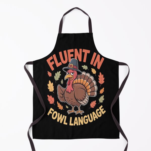 Item preview, Fluent In Fowl Language Thanksgiving Turkey Chicken designed and sold by TeamLequid.