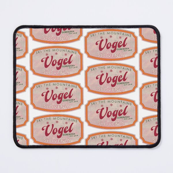 Item preview, Vogel, Slovenia, Gorenjska, Ski, textured skiing badge designed and sold by Wanderful-roads.