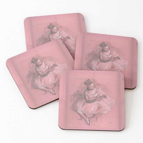 Item preview, Seated Dancer by Edgar Degas: Ballet Study Fine Art Poster designed and sold by artofuniverse.