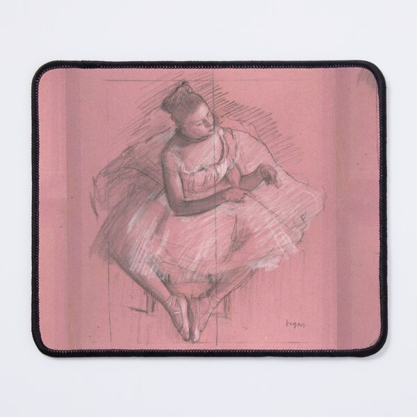 Item preview, Seated Dancer by Edgar Degas: Ballet Study Fine Art Poster designed and sold by artofuniverse.