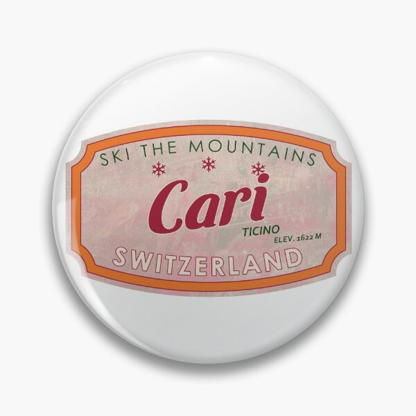 Artikelvorschau, Carì, Schweiz, Tessin, Alba, Ski, strukturiertes Skiabzeichen entworfen und verkauft von Wanderful-roads.