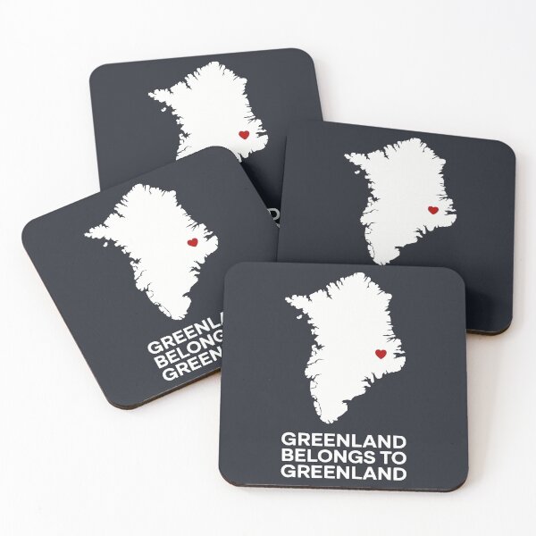 Item preview, Greenland Identity Map With Heart Symbol designed and sold by Place-Heritages.