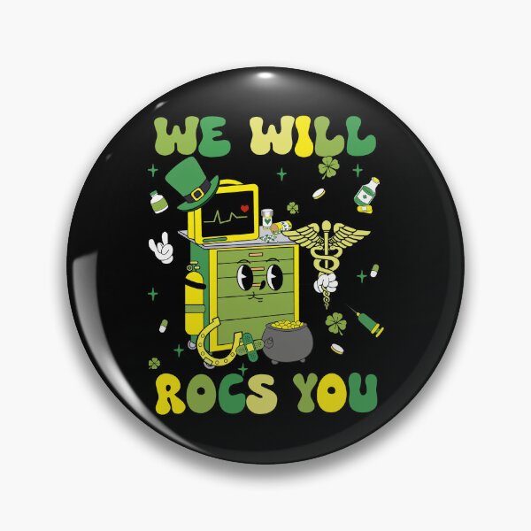 Item preview, St Patrick's Day ER RN Nurse We Will Rocs You St.Patricks designed and sold by pansak.