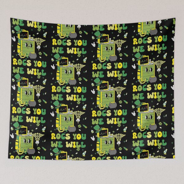 Item preview, St Patrick's Day ER RN Nurse We Will Rocs You St.Patricks designed and sold by pansak.