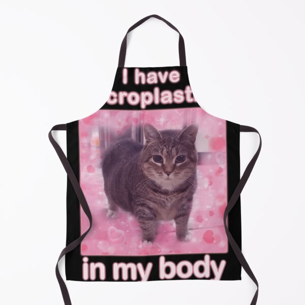 Item preview, Microplastics In Body Funny Cat Meme designed and sold by Maytham-99.