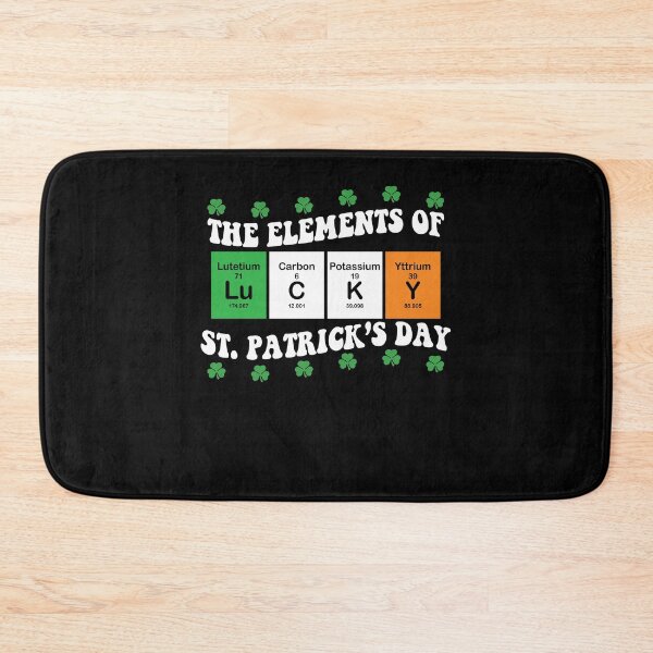Item preview, The Elements of St Patricks Day Lucky Periodic Table Shamrock designed and sold by pansak.