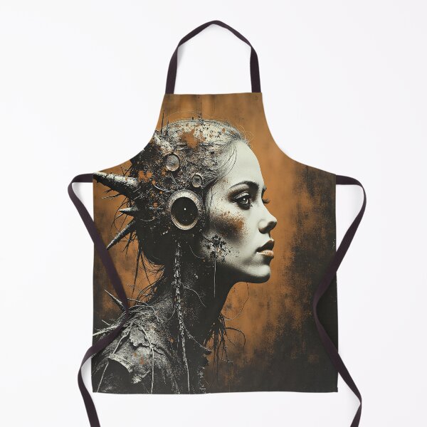 Item preview, Rustic Gothic Beautiful Girl with Horns designed and sold by Huskyyy Designs.