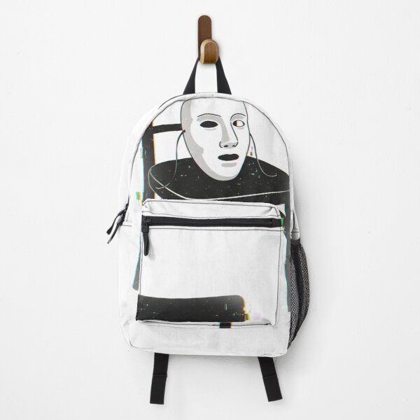 Item preview, Lo-Fi Mask on Chair Black White Glitch Art Aesthetic Design designed and sold by INNER WINNER YOU.