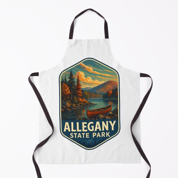 Item preview, Allegany State Park New York – Autumn River and Canoe Scene designed and sold by Aryabek.