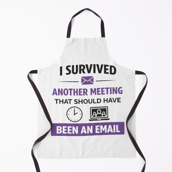 Item preview, I Survived Another Meeting That Should Have Been an Email – Funny Office Quote - retro designed and sold by MK-Charlie.