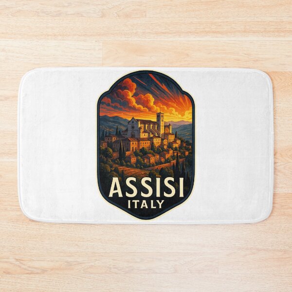 Item preview, Assisi Italy – Sunset View Over Basilica of Saint Francis designed and sold by Aryabek.