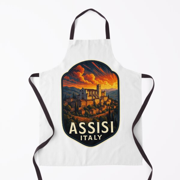 Item preview, Assisi Italy – Sunset View Over Basilica of Saint Francis designed and sold by Aryabek.
