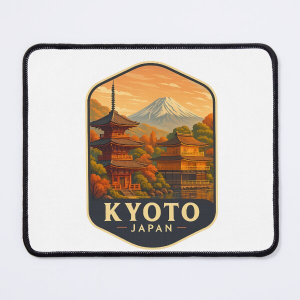 Item preview, Kyoto Japan – Autumn Pagoda and Mount Fuji View designed and sold by Aryabek.