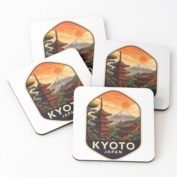 Item preview, Kyoto Japan – Sunset over Pagoda and Traditional Temples designed and sold by Aryabek.