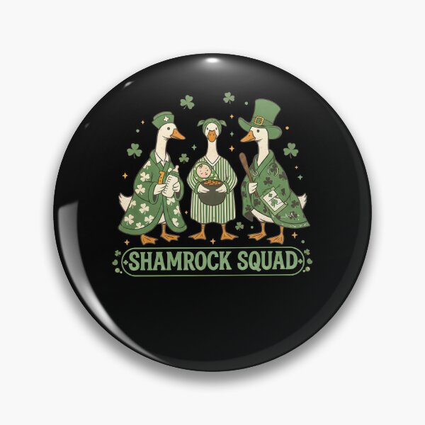 Item preview, Goose Shamrock Squad Leprechaun Irish Funny St Patricks Day designed and sold by pansak.