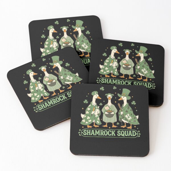 Item preview, Goose Shamrock Squad Leprechaun Irish Funny St Patricks Day designed and sold by pansak.