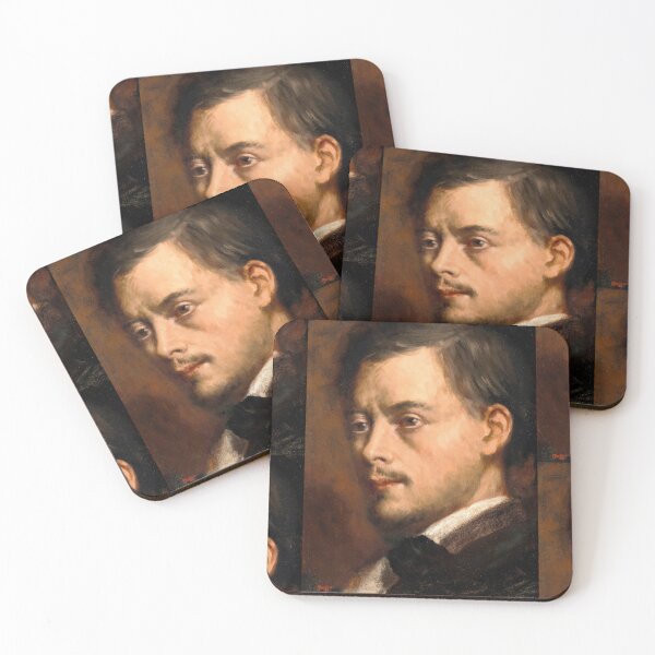 Item preview, Tete Dhomme by Edgar Degas: Intimate Impressionist Portrait Poster designed and sold by artofuniverse.