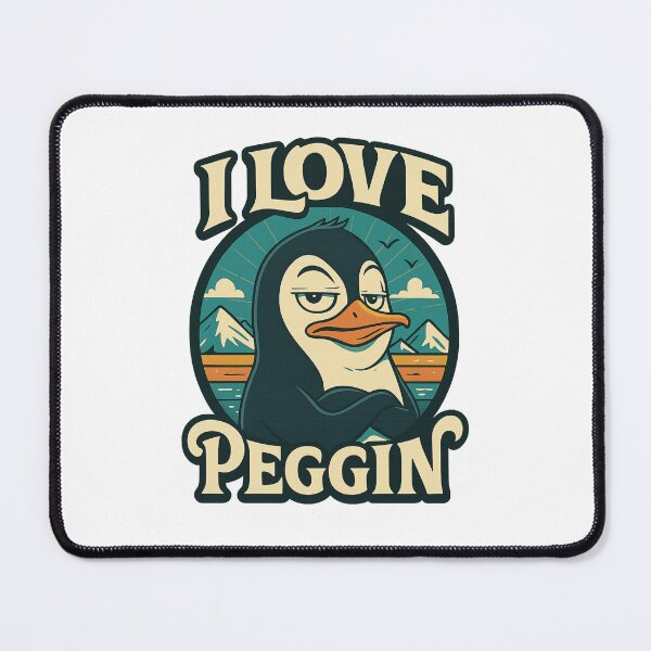 Item preview, Sassy Penguin – I Love Peggin Meme Humor Gag designed and sold by Aryabek.