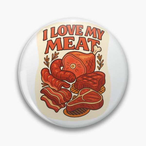 Item preview, Meat Lover Gag – I Love My Meat Comic Food Joke designed and sold by Aryabek.