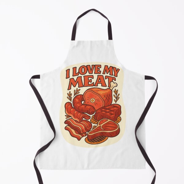 Item preview, Meat Lover Gag – I Love My Meat Comic Food Joke designed and sold by Aryabek.