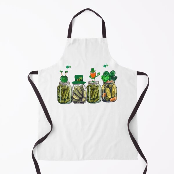 Item preview, St Patricks Day Canned Pickles Shamrock Canning Season Pickle Jar designed and sold by pansak.