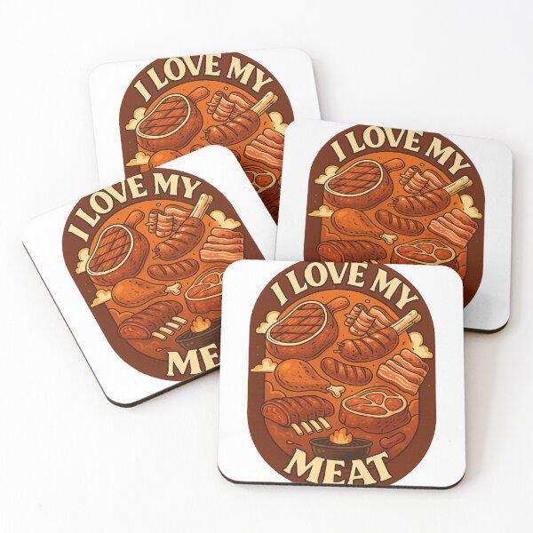 Item preview, I Love My Meat – Funny Carnivore Food designed and sold by Aryabek.