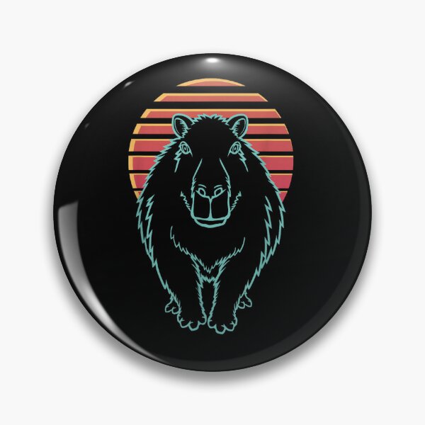 Artikelvorschau, Kunst im Retro-Synthwave-Stil der 80er Jahre mit Capybara-Motiv für Männer, Frauen und Kinder – das perfekte Geschenk für Capybara-Fans. entworfen und verkauft von DZIRI NAJAT.