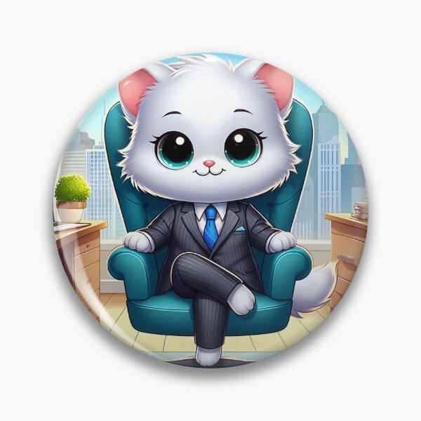 Item preview, Cute CEO Cat Cartoon designed and sold by CuteThingsWorld.