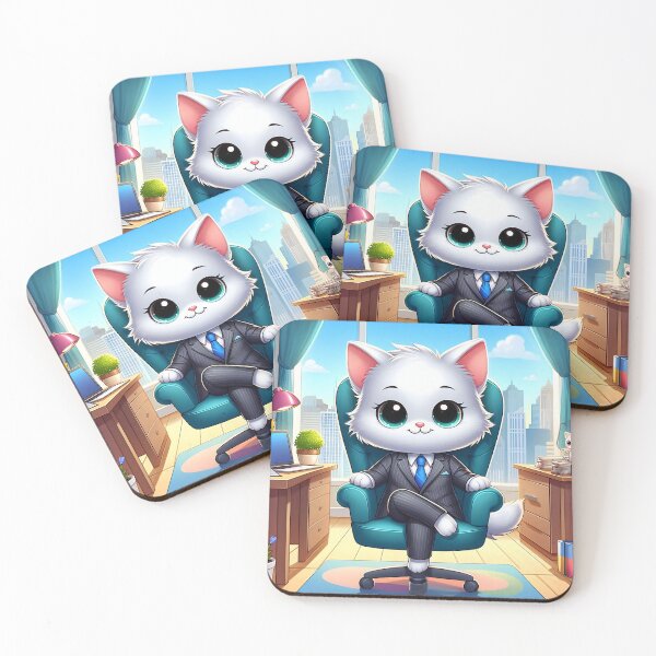 Item preview, Cute CEO Cat Cartoon designed and sold by CuteThingsWorld.