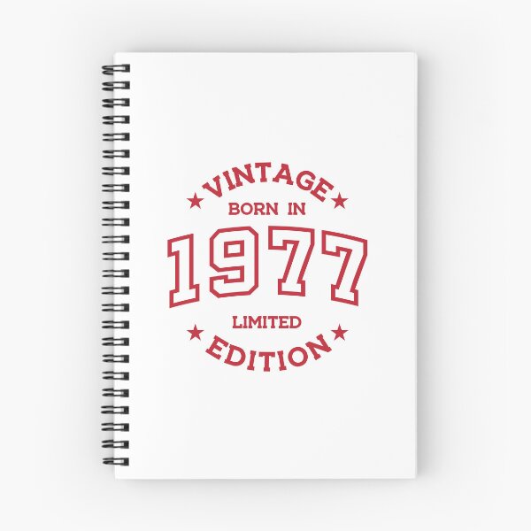 Item preview, Born in 1977 - Retro Style Print Red designed and sold by Viktor Milana.
