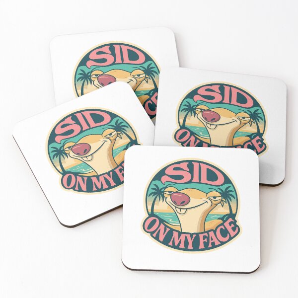 Item preview, Sid On My Face – Beach Sunset Cartoon Parody designed and sold by Aryabek.